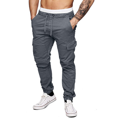 

Gobestart Fashion Mens Sport Pure Color Bandage Casual Loose Sweatpants Drawstring Pant