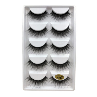 

〖Follure〗5 Pair 3D Natural Thick False Fake Eyelashes Eye Lashes Makeup Extension