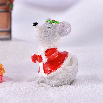 

New Year Christmas Cute Little Mouse Year Resin Small Animal Decoration