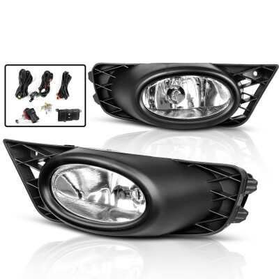 

for 2009-2011 Honda Civic 4dr Sedan JDM Clear Bumper Fog Lights Lamps LeftRight