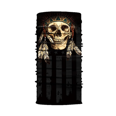 

Bicycle Ski Skull Half Face Mask Ghost Scarf Multi Use Neck Warmer Halloween Gift Cycling Outdoor Cosplay Accessories