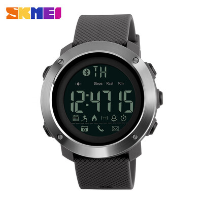 

SKMEI New Men Women Sports Outdoor Watches Smart Bluetooth Watch Calories Remind Waterproof Digital Wristwatches 1285