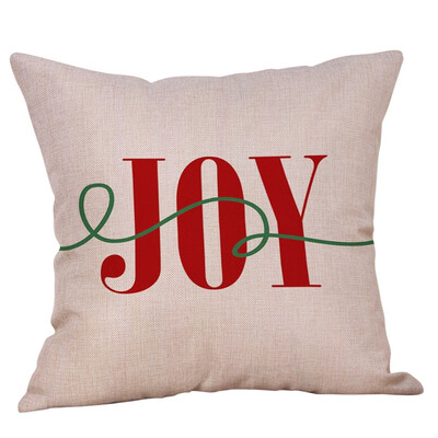 

Siaonvr Merry Christmas Pillow Cases Cotton Linen Sofa Cushion Cover Home Decor