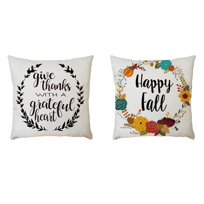 

Tailored 2PC Home Car Bed Sofa Decorative Letter Pillow Case Cushion Cover