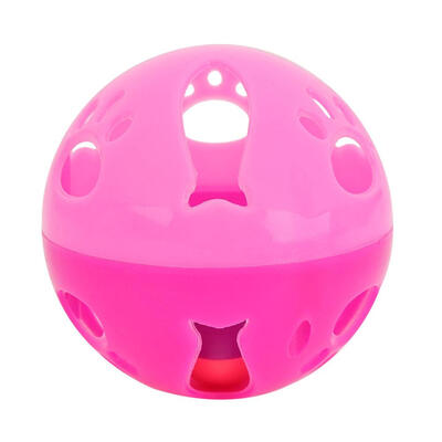 

10cm Cartoon Hollow Plastic Pet Bell Ball for Cat Dog Sound Interactive Toy