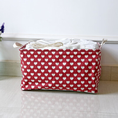 

〖Follure〗Cotton Linen Waterproof PE Coating Storage Basket Sundries Storage Box