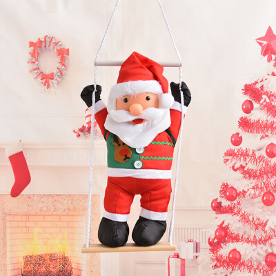 

Siaonvr Christmas 60cm Santa Climbing Rope Ladder Xmas Tree Hanging Ornament Party Decor