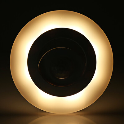 

Intelligent Sensor Human Body Light Induction Wall Lamp Simple Round LED 80LM