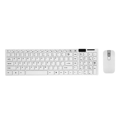 

GuHo Gaming Keyboard Mouse Combo Wireless 24G Ultra Slim Mute Keyboard Mause Set with USB Adapter for PC Laptop Desktop