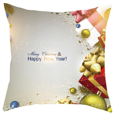 

Siaonvr Merry Christmas Short Plush Pillowcase Sofa Pad Set Home Decoration 18x18 Inch