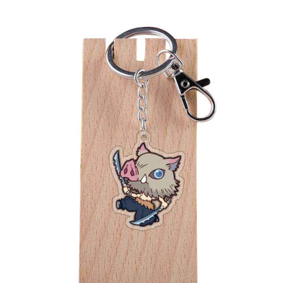 

CAR-TOBBY Anime Demon Kimetsu no Yaiba Kamado Tanjirou Keychains Key chains Acrylic Gift