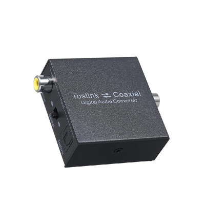 

Digital 2-Way Audio Converter Optical SPDIF Toslink to Coaxial&Coaxial to Optical SPDIF Toslink Bi-Directional Swtich Digital