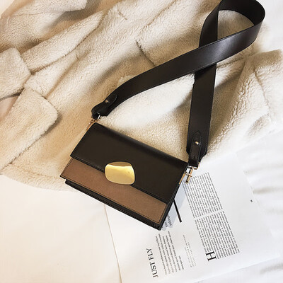 

Qiao Bani 2019 new Korean chic fashion matte hit color small square bag wild single shoulder diagonal trend handbags