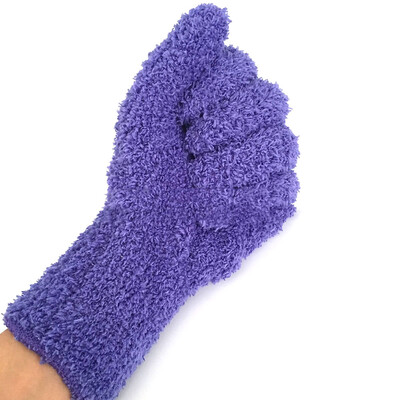 

Coral Velvet Knitted Gloves Super Soft Microfiber Car Detailing Dust Removal Gloves Gloves Car Wash Cleaning Gloves