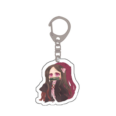 

Fat Bear 1Pcs Demon Slayer Acrylic Keychain Keyring Cosplay Anime Charm