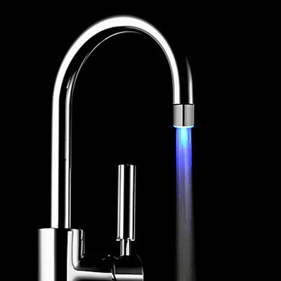 

Gobestart Temperature Sensor 3 Color Kitchen Water Tap Faucet Glow Shower LED Light Glow