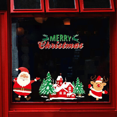 

Christmas Window Snowflake Cling Decals Stikcers Decorations For Holiday Celebration