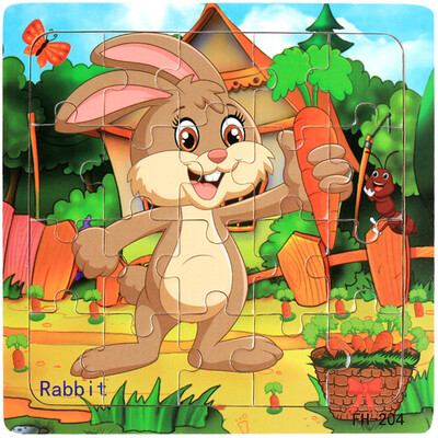

Gotoamei Wooden Puzzle Educational Developmental Baby Kids Training Toy Christmas Gift
