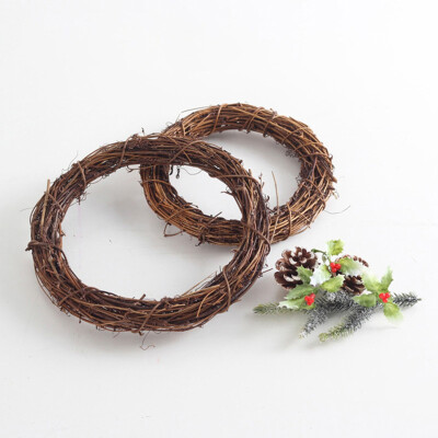 

Replacement Rattan Vine Round Shaped Ornaments Christmas Tree Hanging Decoration