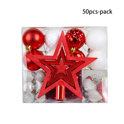 

Gobestart 50Pcs Christmas Ball Baubles Party Xmas Tree Decorations Hanging Ornament Decor