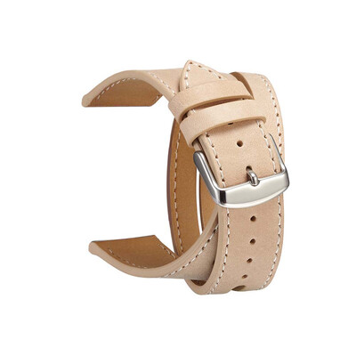 

〖Follure〗Double Tour Leather Accessory Band Replacement Bracelet For Apple Watch 4 44mm