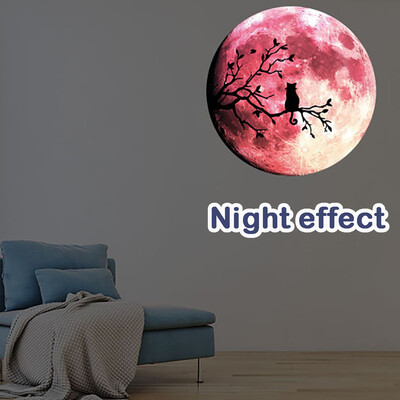 

〖Follure〗Luminous Moon Wall Sticker Glow in the Dark Moonlight Kid Bedroom Decor Mural