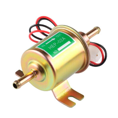 

Electric Fuel Pump 12V 24V Inline Petrol Gas Diesel HEP-02A Low Pressure