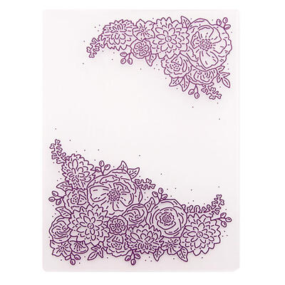

DIY Scrapbooking Flower Printed Plastic Embossing Template Folder Stencil