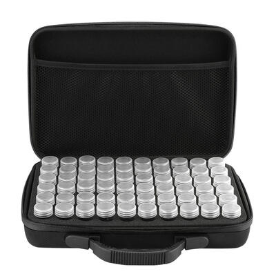

60 Bottles Diamond Painting Charms Box Cross-Stitch Tool Storage Hand Bag