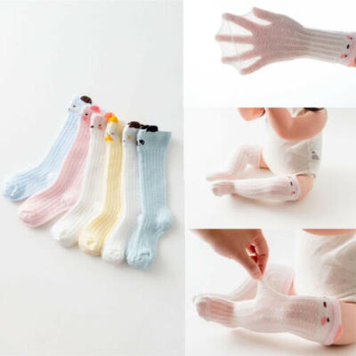 

Cute Kid Baby Girl Toddler Knee High Long Pom Socks Bow Cotton Casual Stockings