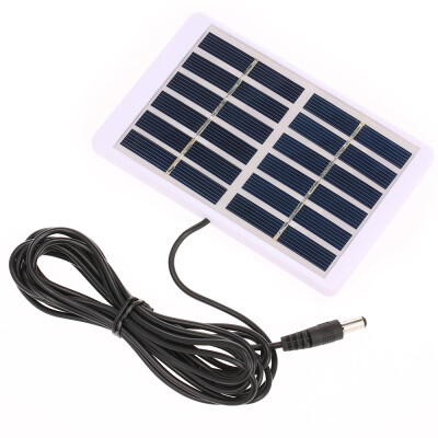 

Solar Charger 12W6V With 5521 DC Output 3M Cable Battery Charger Polycrystalline Solar Panel 84130mm For GardenTrafficEmergen