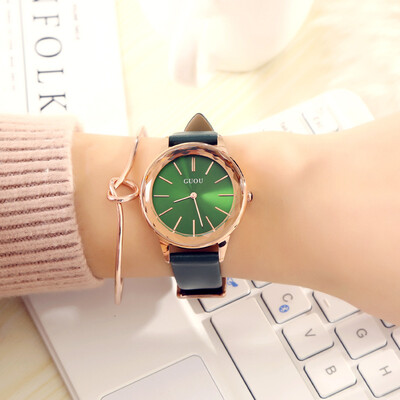 

Watch female waterproof trend simple quartz belt casual student ladies watch