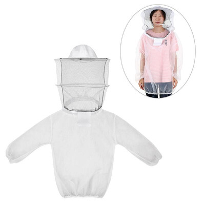 

Beekeeping Jacket Lightweight Breathable Detachable Pullover Bee Keeping Veil Suit