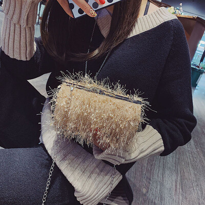 

Tailored Women Crossbody Fur Chain Small Square Bag Fashion Wild Shoulder Bag