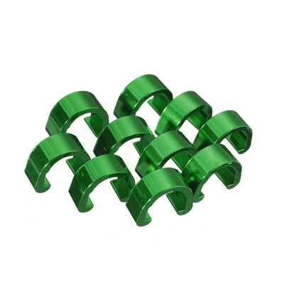 

New Hot 10PCS Aluminum Alloy Bicycle C Type Buckle For MTB Road Bike Disc Brake Cable Frame Organizer Line Pipe Clip