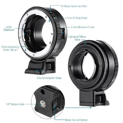 

VILTROX NF-M43 Mount Adapter Ring for Nikon GFAISD Type Lens to M43 Mount Camera for Panasonic GF1GF2GF3GF5GF6G1 for Ol