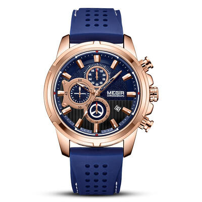 

MEGIR 2101 Mens Analog Quartz Sport Waterproof Watches Men Luxury Business Watch
