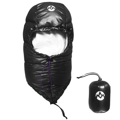 

Winter Down Hat Thermal Ultralight Beanie Portable Balaclava for Outdoor Camping Cycling Mountaineering