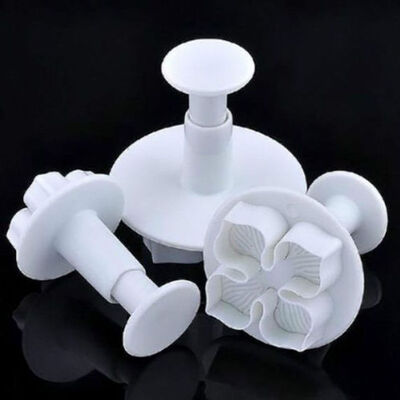 

3pcs Hydrangea Fondant Cake Decorating Sugar Craft Plunger Cutter Flower Mold DIY Cake Mould Tools