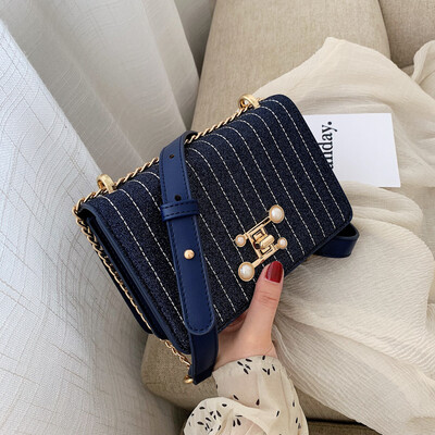 

Summer new bag handbags new 2019 small fresh Korean version of the wild shoulder slung fashion chain small square bag