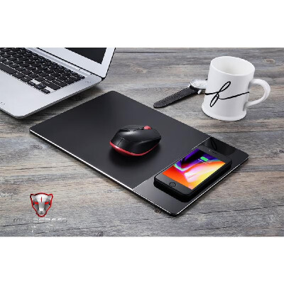 

Mouse Pad Wireless Charging Mouse Pad Wireless Charger Aluminum Alloy Material Ultra-thin Design Mouse Mat for iPhone X 88 Plus