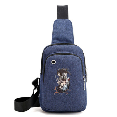 

lunanana Anime Demon Slayer Kimetsu no Yaiba Shoulder Bag Large Capacity School Bag Daypack for Office Travel Hiking Camping