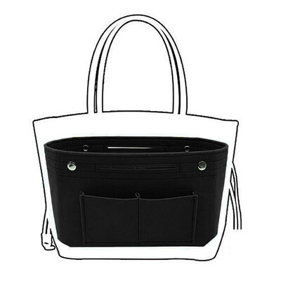 

Gobestart Womens Handbag Organizer Bag Purse Insert Bag Felt MultiPocket Tote Useful Bag
