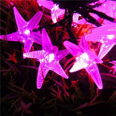 

Household Solar Festival 35 LED Hanging Light Strings Star Shape Outdoor Light Waterproof Fairy Garland Christmas Decoration