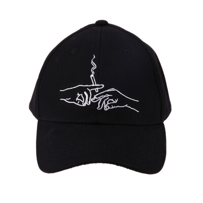 

Unisex Second Hands Smoke Embroidery Baseball Cap Adjustable Hiphop Hats