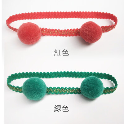 

Cute 2 Balls Elastics Hair Holders Bands Gum Kids Cand