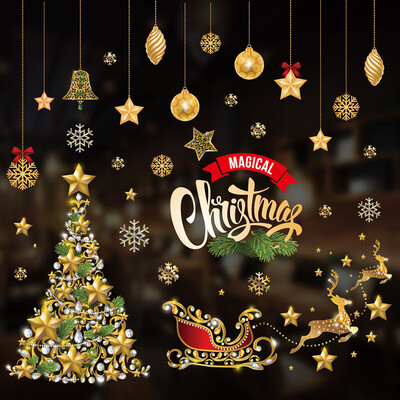 

〖Follure〗Merry Christmas Window Wall Sticker Decoration Decal Home Decor Xmas