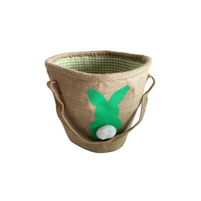 

Gobestart Easter Egg Basket Child Bunny Burlap Bag Carrying Candy&Holiday Party Gifts