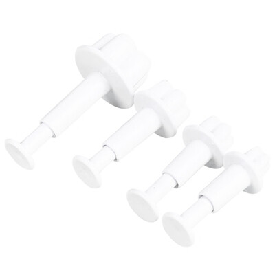 

4Pcs a set Five Petal Flower Spring Fondant Cake Mold Sugarcraft Plastic Icing Plunger Cutter Diy Baking Tool