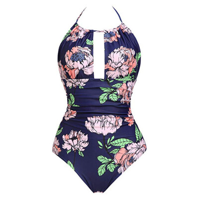 

Roseonmyhand Womens One Piece Swimwear Backless Tummy Control Monokini Swimsuits